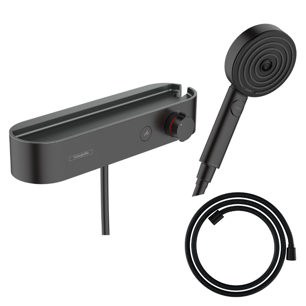 Pack mitigeur douche thermostatique HANSGROHE ShowerTablet Select + Flexible Designflex + Pommeau 3jets Pulsify Select S |Batine