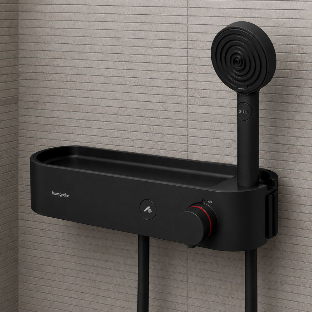 Pack mitigeur douche thermostatique HANSGROHE ShowerTablet Select + Flexible Isiflex + Pommeau 3jets Pulsify Select S|Batinea