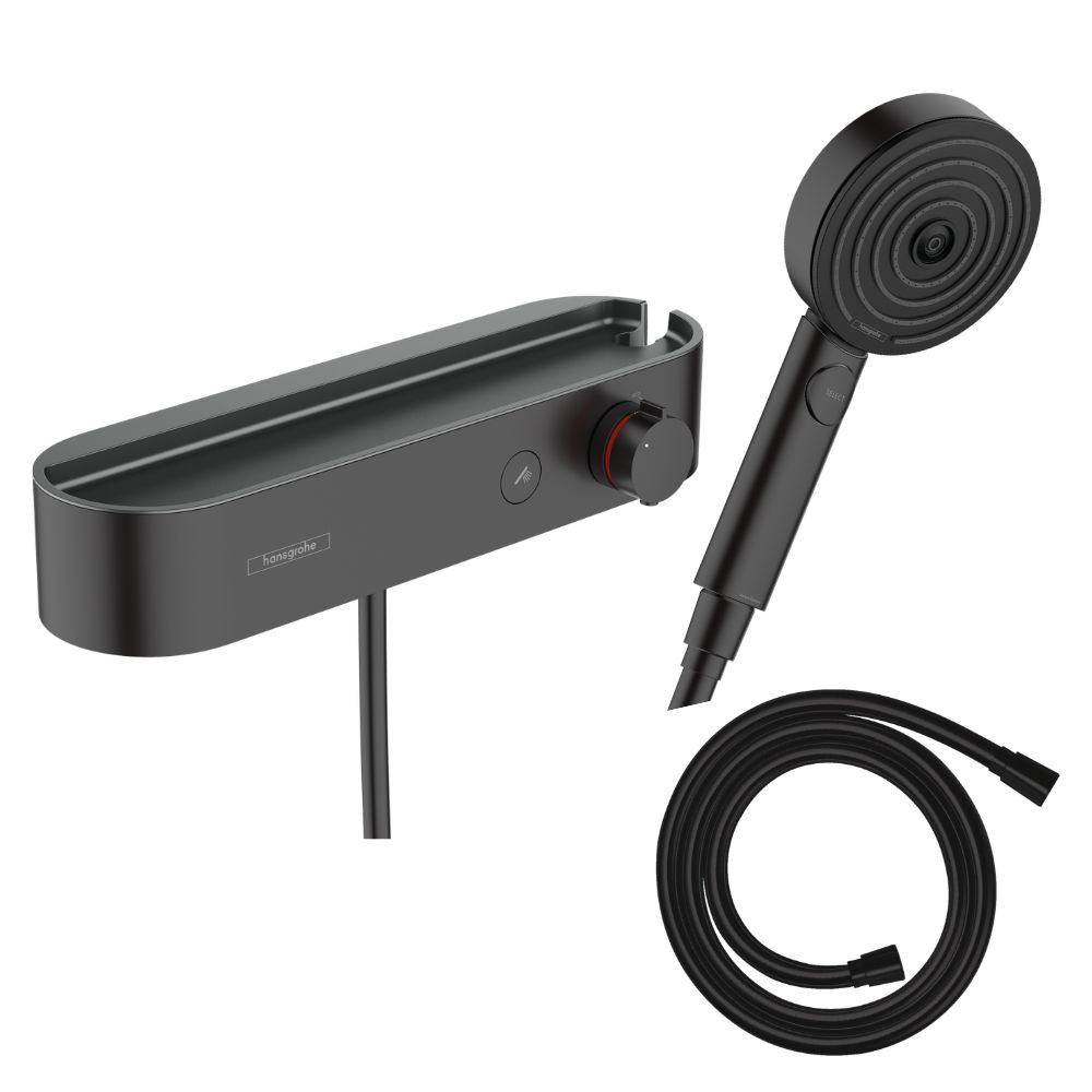 Pack mitigeur douche thermostatique HANSGROHE ShowerTablet Select + Flexible Isiflex + Pommeau 3jets Pulsify Select S|Batinea