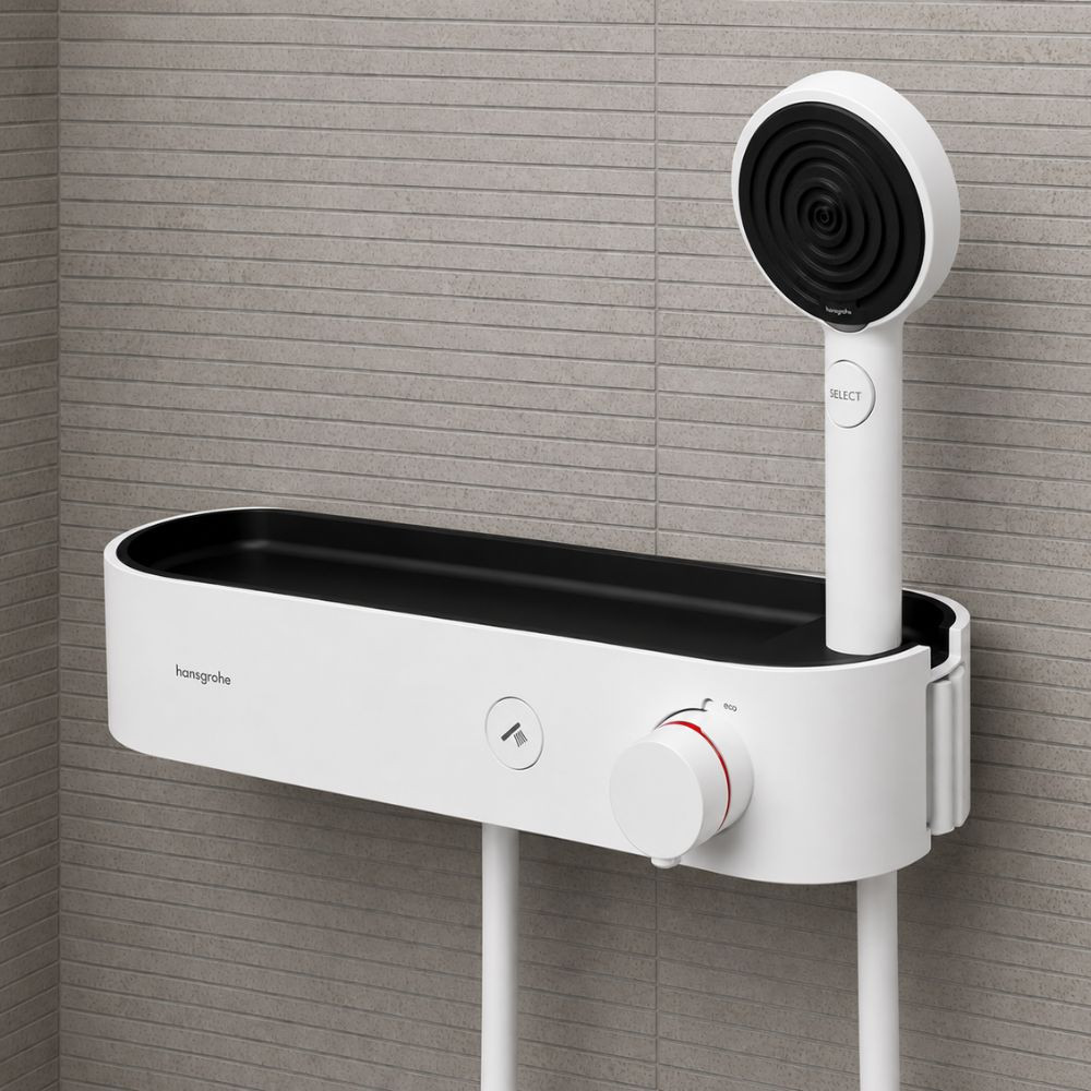Pack mitigeur douche thermostatique HANSGROHE ShowerTablet Select + Flexible Isiflex + Pommeau 3jets Pulsify Select S|Batinea
