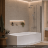 baignoire 52280007000 de VitrA vidage blanc inclus avec colonne bain douche A47303EXP