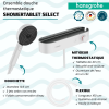 Pack mitigeur douche thermostatique HANSGROHE ShowerTablet Select + Flexible Isiflex + Pommeau 3jets Pulsify Select S|Batinea