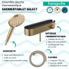 Pack mitigeur douche thermostatique HANSGROHE ShowerTablet Select + Flexible Designflex + Pommeau 3jets Raindance Select S|Batin