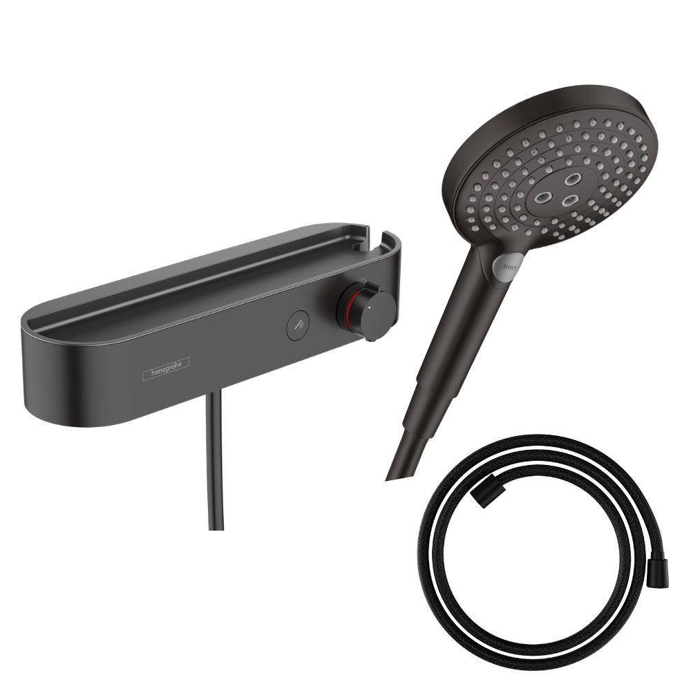 Pack mitigeur douche thermostatique HANSGROHE ShowerTablet Select + Flexible Designflex + Pommeau 3jets Raindance Select S|Batin