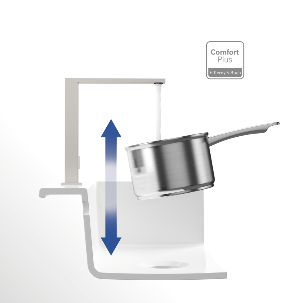 Robinet cuisine Villeroy & Boch Modern Steel | Batinea