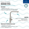 Robinet cuisine Villeroy & Boch Modern Steel | Batinea