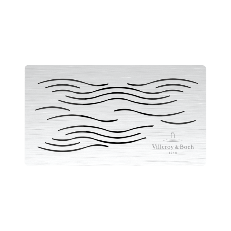 Cache bonde Villeroy & Boch pour receveur de douche Valence chromé