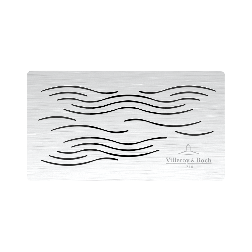 Cache bonde Villeroy & Boch pour receveur de douche Valence chromé