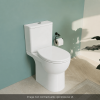 WC à poser sans bride PMR sortie universelle VitrA Conforma avec abattant frein de chute in situ