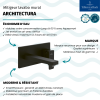 Mitigeur lavabo mural VILLEROY ET BOCH Architectura Square + corps encastré en option | Batinea