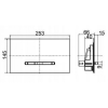 Plaque de commande VILLEROY ET BOCH WC ViConnect 300S mat | Batinea