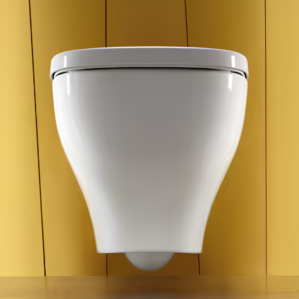 Pack WC suspendu sans bride JACOB DELAFON Struktura + abattant + bâti-support autoportant + plaque blanche
