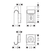 Pattes HANSGROHE à glaces, 4 pièces  70101000 | Batinea