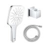 Douchette GROHE Vitalio SmartActive 130 Cube avec flexible et support de douche