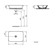 dimensions vasque E034801
