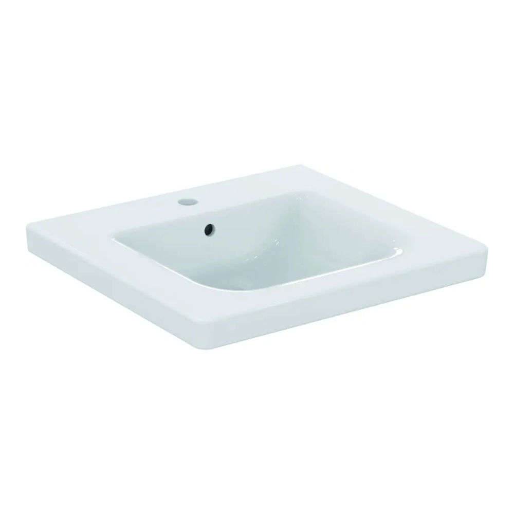 Lavabo suspendu 60 cm IDEAL STANDARD Connect Freedom blanc avec trop plein