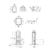 Pack WC suspendu JACOB DELAFON Terrace + abattant + bâti-support autoportant + plaque blanche