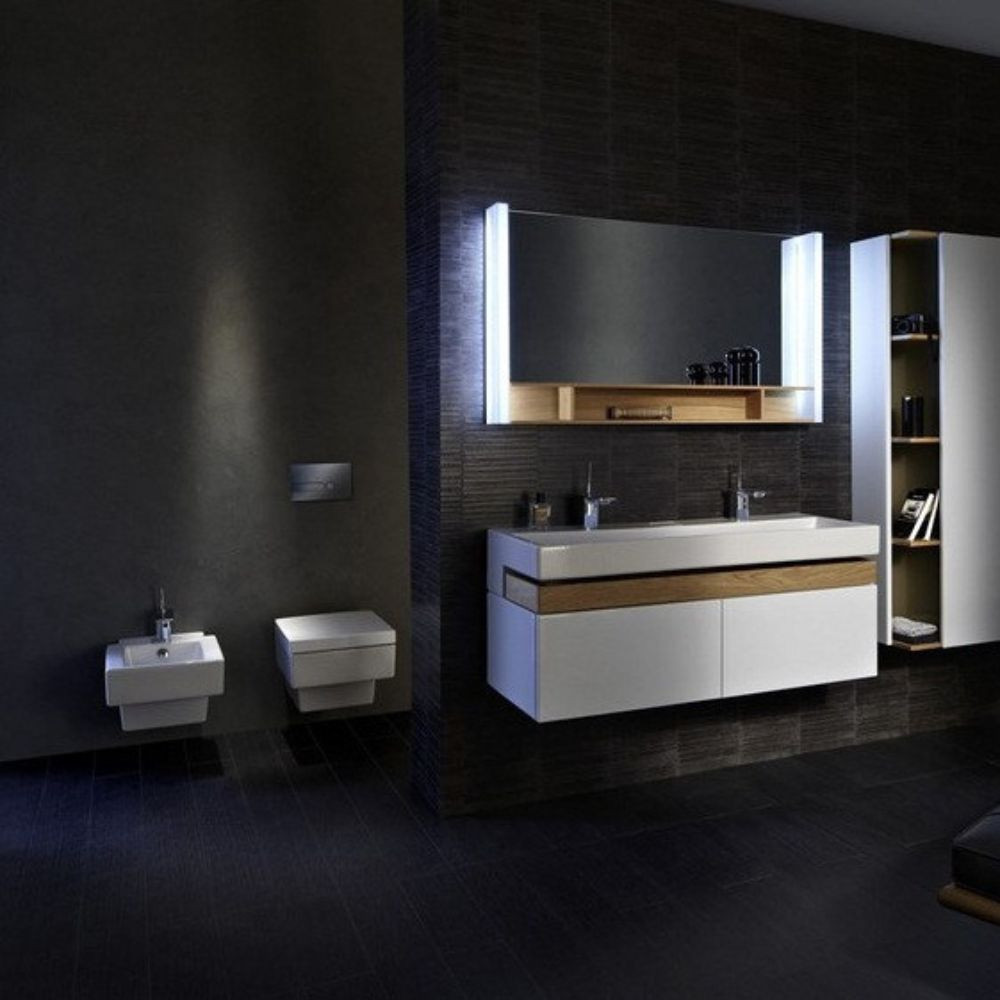 Pack WC suspendu JACOB DELAFON Terrace + abattant + bâti-support autoportant + plaque blanche