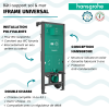 Bâti support sol et mur HANSGROHE iFrame Universal | Batinea