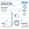Douchette 1 jet GROHE Vitalio Joy Cube Stick avec flexible 200 cm et support mural avantages
