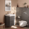 Bâti support sol et mur HANSGROHE iFrame Universal + Plaque double chasse HANSGROHE iFrame Original S | Batinea