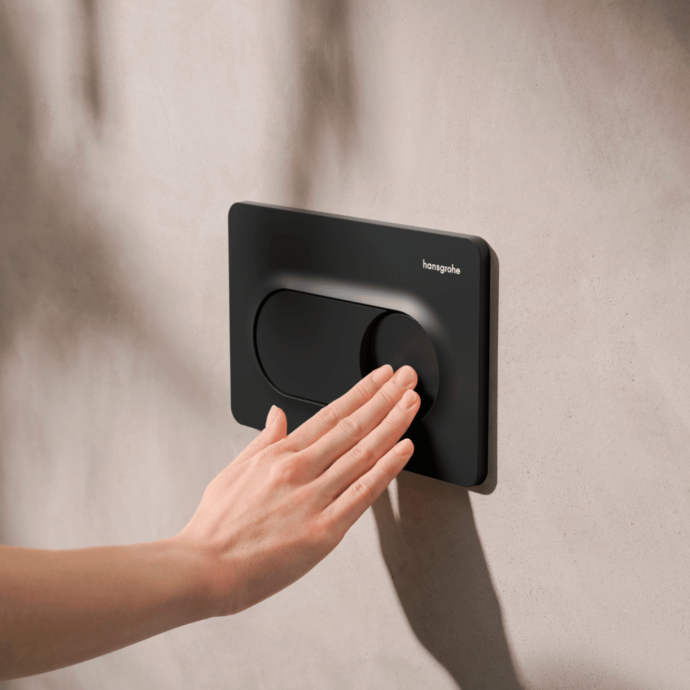 Bâti support sol et mur HANSGROHE iFrame Universal + Plaque double chasse HANSGROHE iFrame Original S | Batinea