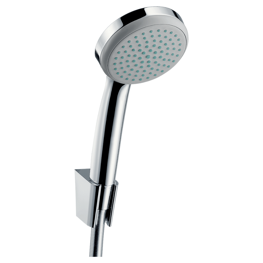 Ensemble support mural et douchette 1jet avec flexible de douche chromé Hansgrohe Croma 100 |Batinea