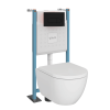 Pack WC suspendu sans bride VitrA  M60 + bâti support + Plaque