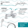 Mitigeur baignoire JACOB DELAFON Eo + pommeau de douche Juliette + flexible de douche métal + colonnettes