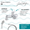 Mitigeur baignoire JACOB DELAFON Eo + pommeau de douche Awaken + flexible de douche métal + colonnettes