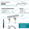 Mitigeur baignoire JACOB DELAFON Simone + pommeau de douche Shift Ellipse + flexible de douche lisse + colonnettes Idro'Flex