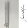 Mitigeur baignoire JACOB DELAFON Simone + pommeau de douche Shift+ carré + flexible de douche lisse