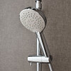 Mitigeur baignoire JACOB DELAFON Simone + pommeau de douche Metro + flexible de douche métal + colonnettes