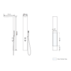 Colonne de douche thermostatique KINEDO Aquastyle | Batinea