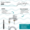 Mitigeur baignoire JACOB DELAFON Aimé + pommeau de douche Shift Ellipse + flexible de douche lisse + colonnettes Idro'Flex