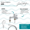 Mitigeur baignoire JACOB DELAFON Aimé + pommeau de douche Metro signature + flexible de douche métal + colonnettes Idro'Flex