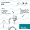 Mitigeur baignoire JACOB DELAFON Aimé + pommeau de douche Metro signature + flexible de douche lisse + colonnettes Idro'Flex