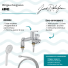 Mitigeur baignoire JACOB DELAFON Aimé + pommeau de douche Juliette + flexible de douche métal + colonnettes Idro'Flex