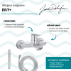 Mitigeur baignoire JACOB DELAFON July+ + pommeau de douche Shift+ rond + flexible de douche lisse