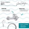 Mitigeur baignoire JACOB DELAFON July+ + pommeau de douche Metro signature + flexible de douche métal
