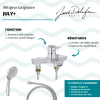 Mitigeur baignoire JACOB DELAFON July+ + pommeau de douche Awaken + flexible de douche métal + colonnettes Idro'Flex