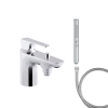 Mitigeur baignoire JACOB DELAFON Aleo+ + pommeau de douche Shift+ rond + flexible de douche métal