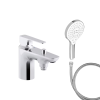 Mitigeur baignoire JACOB DELAFON Aleo+ + pommeau de douche Metro signature + flexible de douche métal