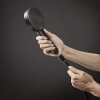 Pack mitigeur mécanique HANSGROHE Rebris S + pommeau Pulsify Select + flexible 160cm + support noir mat |Batinea