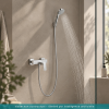 Pack mitigeur douche mécanique HANSGROHE Vernis Shape + Croma 100 pommeau 1 jet avec support + flexible 125cm chromé |Batinea