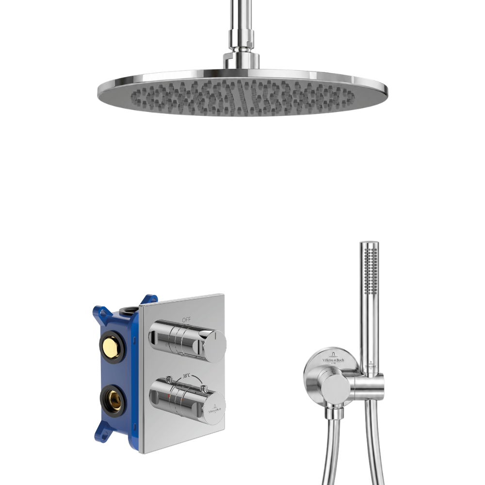 Colonne de douche encastrée VILLEROY & BOCH Universal Shower avec douchette stick 1 jet chromé