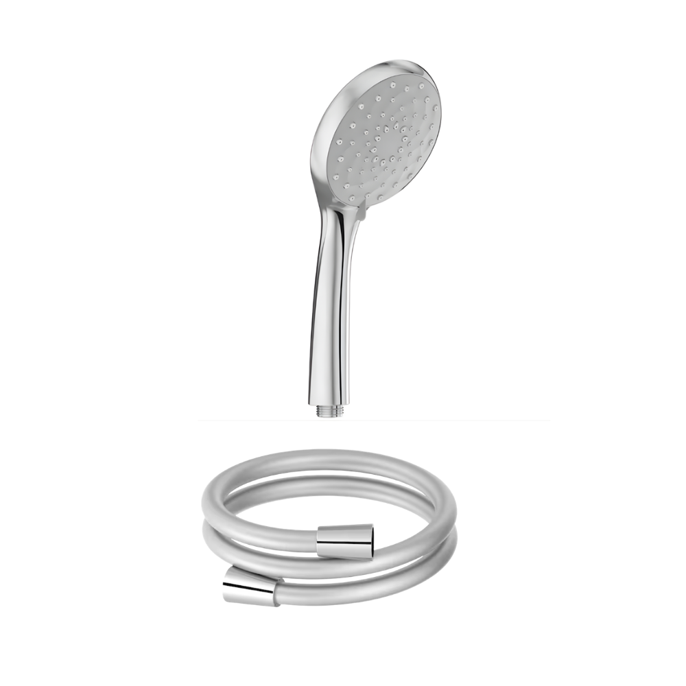 Pommeau de douche 3 jets JACOB DELAFON Awaken organic + flexible de douche lisse anti-torsion 160 cm Chrome