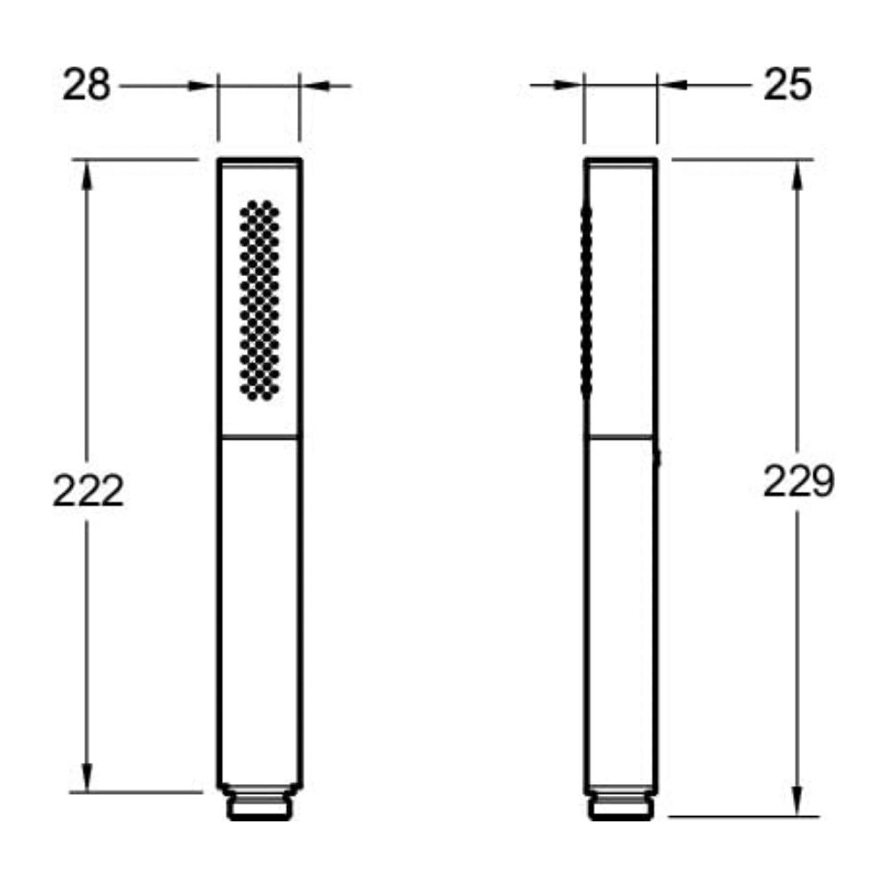 Pommeau de douche 2 jets JACOB DELAFON Shift Ellipse noir et chrome + flexible de douche lisse anti-torsion 160 cm Chrome