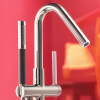 Pommeau de douche 2 jets JACOB DELAFON Shift Ellipse noir et chrome + flexible de douche lisse anti-torsion 160 cm Chrome