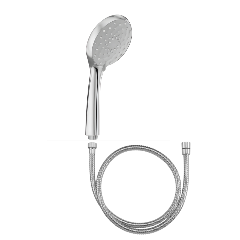 Pommeau de douche 3 jets JACOB DELAFON Awaken organic + flexible anti torsion 175 cm métal chrome